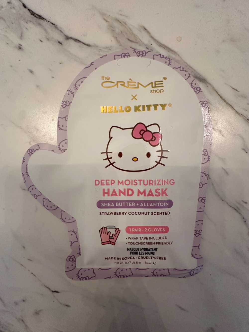 The Crème Shop x Hello Kitty Deep Moisturizing Hand Mask - Pink